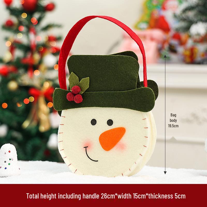 Christmas Gift Bags: Festive Candy & Apple Drawstring Bags