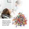 100 Stück Dental Polierer Nylon Zähne Polierbürste Dentalzubehör mit Aufbewahrungsbox Gemischte Farbe