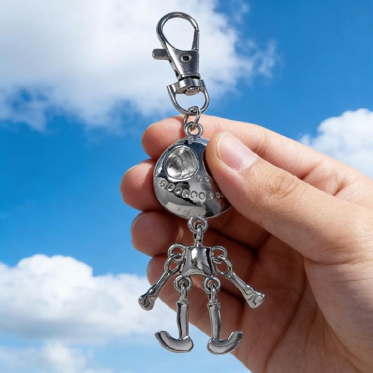 Portable Robot Shaped Keychain Craft Of Sturdy Alloy For Long Time Use