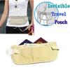 Hidden Money Security Passport Card Ticket Waist Belt Bag Pocket Travel Wallet