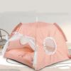 Foldable Princess Cat Bed Cute Kitten Bed Kennel Ventilate Dog Basket Beds  Puppy