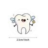 500Pcs/Roll Dental Stickers Cartoon Decoration Tooth Shaped Sticker Label Sticker Dental Supplies Dentistry Dental Clinic Decals