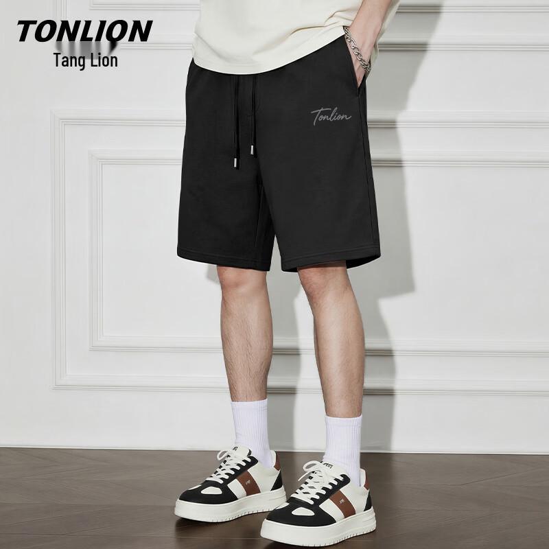 TonLion Men's Pure Cotton Casual Summer Shorts