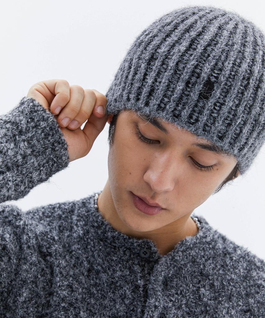 TRIP LE SENS Wool Hair Two-Tone Beanie_Beige