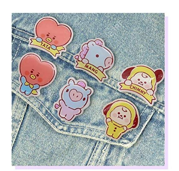 Solomon Trading Co., Ltd. Solomon Trading BT21 Acrylic Pin Badge Co., Ltd. (TATA) WAPB-BT21-TT