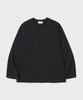 SHIRTER Fine Cotton Oversize Fit Ls T-Shirt (Black)