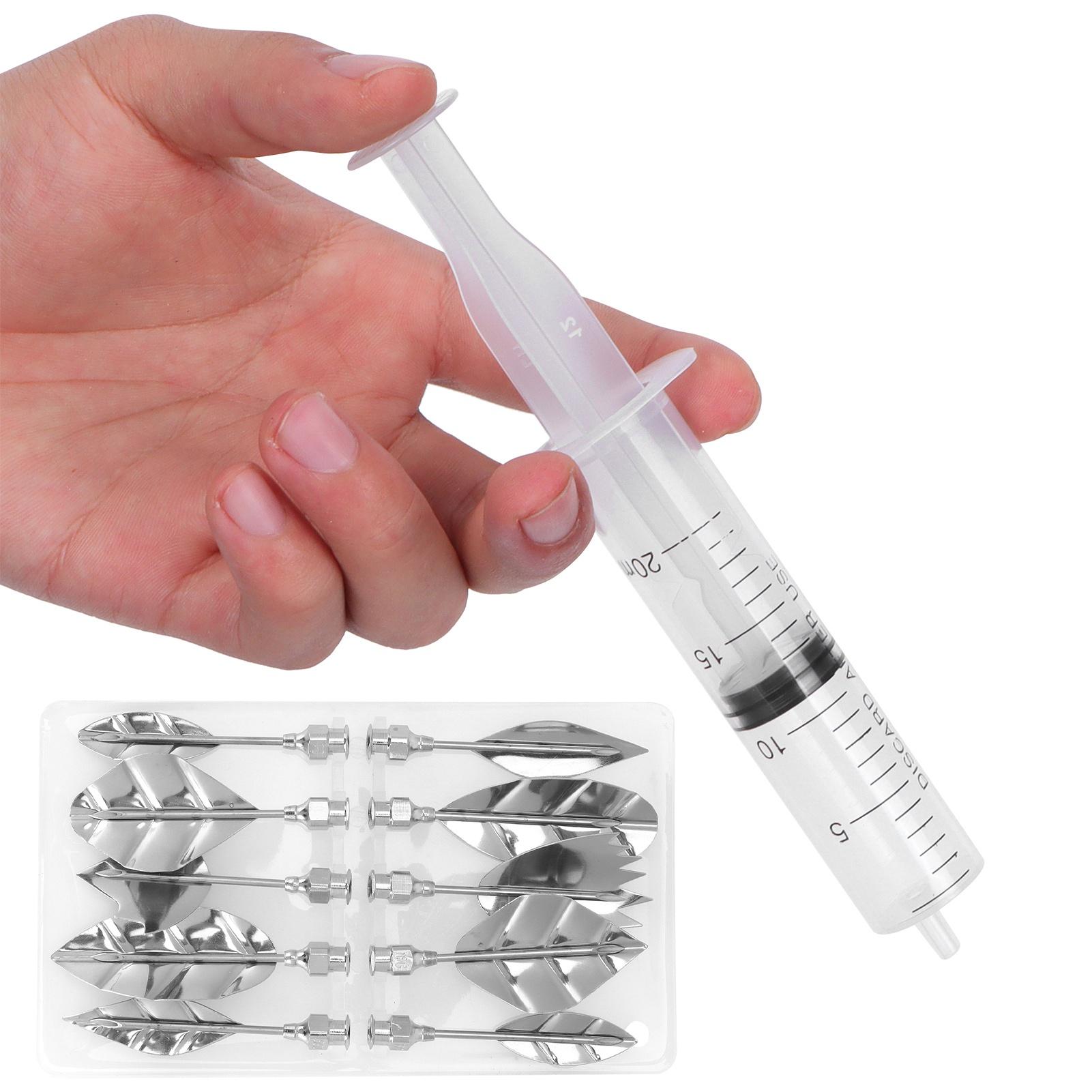 

Cake Decorating Icing Piping Syringe Nozzles Set Flower Art Tools for Pudding Fondant Decor