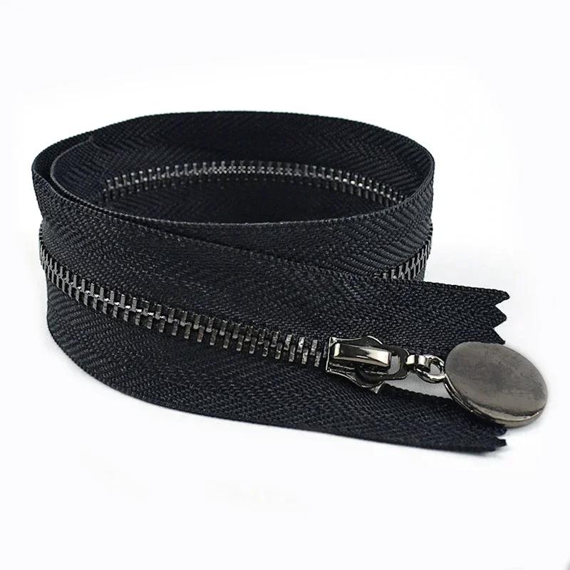 Meetee 3/5 Bucăți Kit de Reparație Fermoar Metalic #3 15-30cm Capăt Închis 40-70cm Capăt Deschis Fermoare pentru Buzunar Îmbrăcăminte Accesorii de Cusut