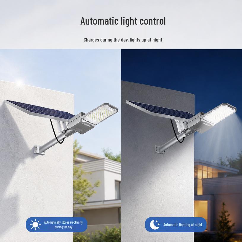 Waterproof Outdoor LED Solar Street Light - Split Design for Outdoor Lighting Projects