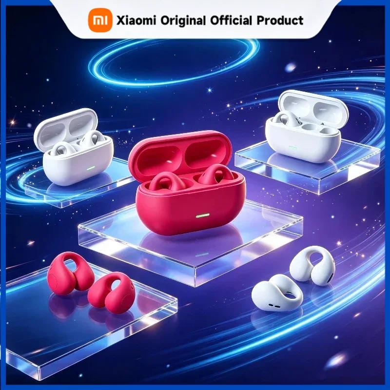 Xiaomi TWS Fone Bluetooth Headset 5.3 Wireless Air Conduction Headphones Clip Ear Music Noise Canceling HD Call Sports Gaming