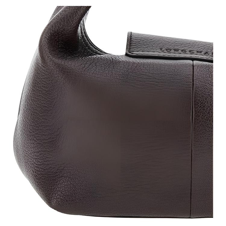 Longchamp Logo Goat Leather Tote Bag Small Women Tote Bags Brown 10291HIG002