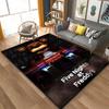 3D FNAF-Five-nights-At-Freddys Muster Teppich Große Fläche Teppich für Wohnzimmer Kinderzimmer Sofa Küche Dekorieren Rutschfeste Matte Geschenk