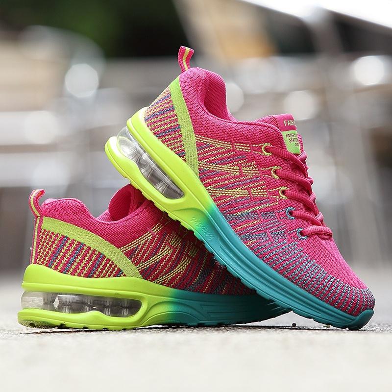 Womens Outdoor Sport Damping Soft Air Cushion Brand Running Shoes Breathable Air Mesh Sneakers
