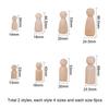 PH PandaHall Set of 48 Unfinished Wooden Peg Doll Artificial Wooden Doll Male and Arts and Handmade DIY Supplies Bodies, Wood, Decorations, Female,