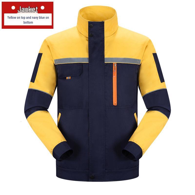 

Прочный рабочий комплект для мужчин и женщин - С длинным рукавом, износостойкий, утолщенный для весны/осени. Идеально для сварки и авторемонта. Medium/165