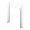 Yamazaki Jitsugyo 4979 Bath towel hanger that can be hung from the side, 3 rows, white, approx. W70XD14XH81cm, tower, easy to hang, large size can