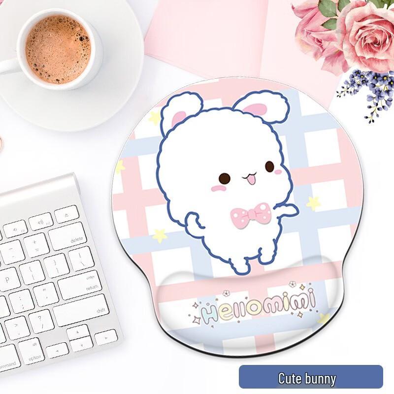 Fumade Cute Rabbit Wrist Rest Silicone Mouse Pad