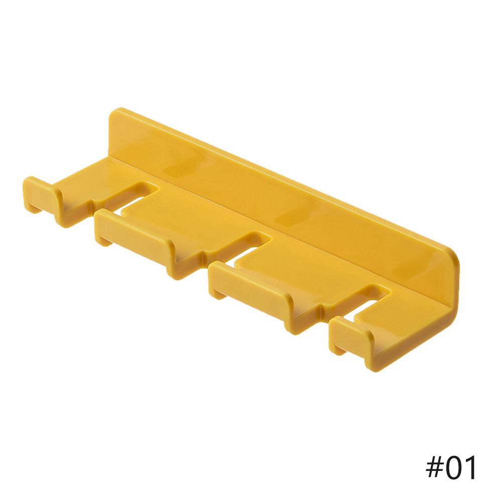 

1 шт. Самоклеящийся крючок для хранения вилок, настенная вешалка, клейкие крючки, присоска для большой нагрузки, стойка для щеток, домашние аксессуары жёлтый