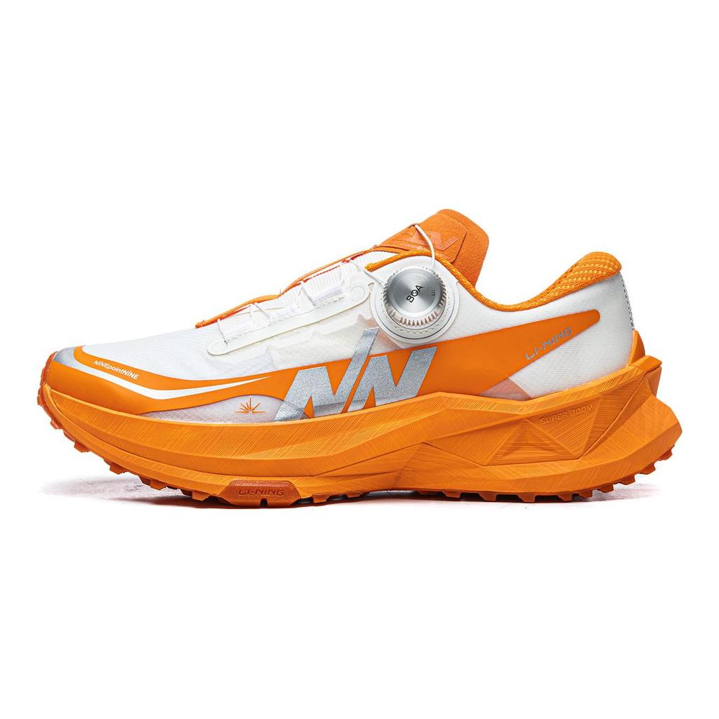 Li Ning De Lucas PRO Running Shoes Unisex Low Top Standard White/Ice Orange ARNV021-1