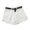 Shorts Jeans Femininos Jovens Skinny Fashionáveis e Versáteis Verão Cintura Alta Finos Soltos Casuais Retos Dobrados Pernas Largas Ultracurtos Filho