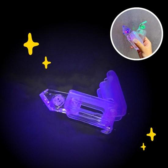 Billyho dům Průhledný hračkový nůž Světlo Nůž na mrkev TikTok Fidget hračka Hračka 1+1, populární korejská hra