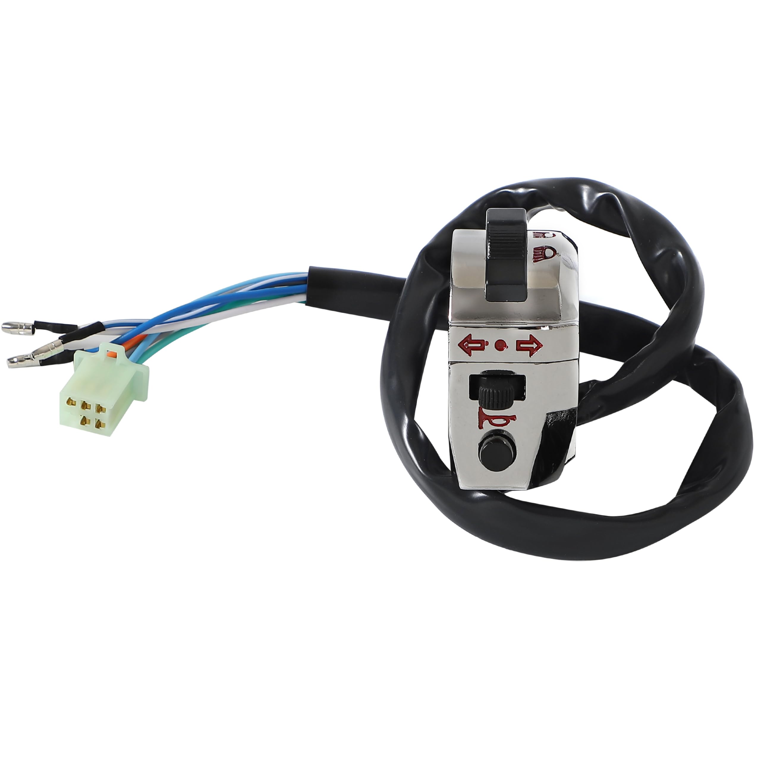 

akindou Universal 22mm Motorcycle Left Handle Switch Plated Monkey Gorilla Super Cab серебряный