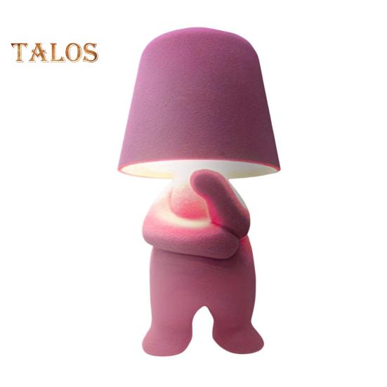 Shy Boy Table Lamp Little Man Shaped Lamp LED Desk Lamp Night Light Touch Control Plug-in Bedside Lamp for Bedroom Decor Valentine's Day Gift