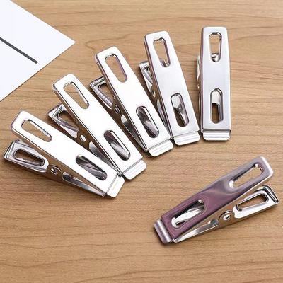 10/20Pcs Stainless Steel Clothes Pegs Washing Clips Household Sealing Clip Windproof Clips Hang Pins Metal Clips Clamps