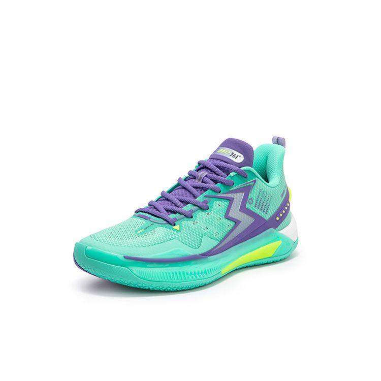 Scarpe da Basket 361 BIG3 5.0 Quick Unisex Basse Verde/Viola 572421106-6
