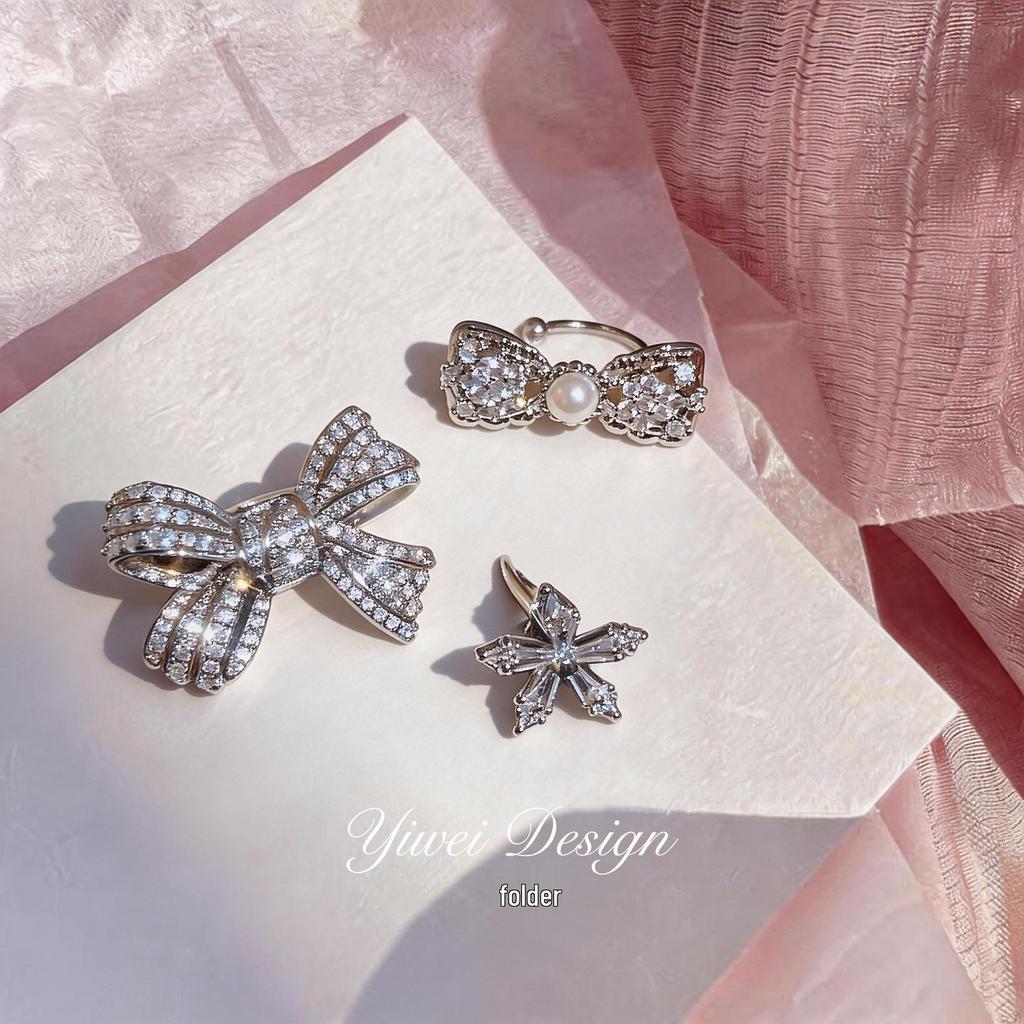 High-End Zirconia Bow Ear Clip: Luxurious, Versatile Ear Jewelry for Non-Pierced Ears