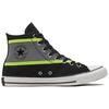 Converse Chuck Taylor All Star Hi-Vis Canvas Wrap Non-Slip Shock Absorption High-Top Skate Shoes Unisex Sneakers Black Green Gray 169451C