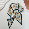 s Women Scarf lady Wraps Elegant Floral Dot Spring Summer silk scarves square Head Neck Hair Tie Band Neckerchief skinny