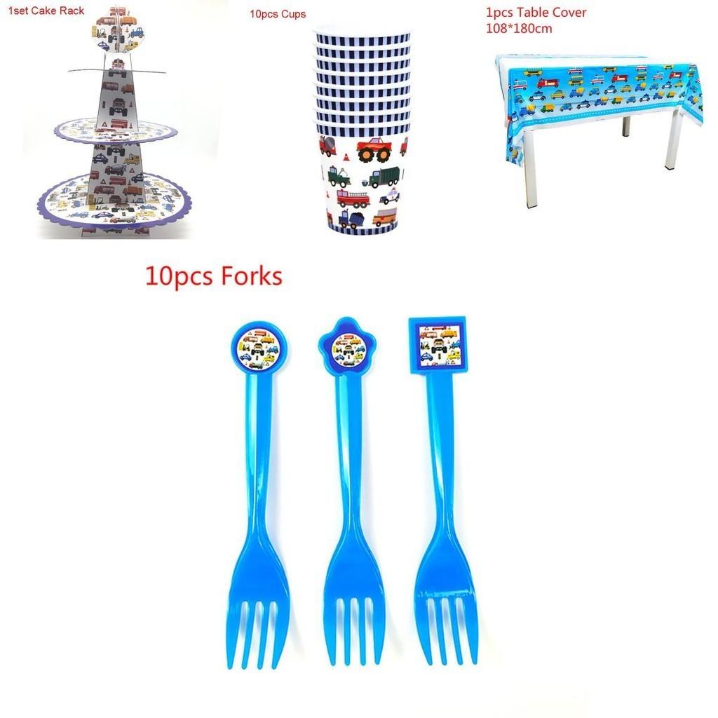 Engineering Car Party Supplies For Kids Birthday Celebration**