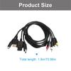 Multi Consoles AV Cable for N64 DC128 Gaming Consoles 1.80m Long Plug and Play Design Enhances Durability