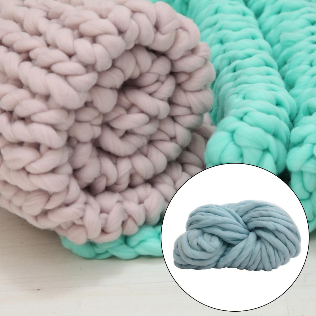 Knitting Yarn Solid Color Thickened Hat Scarf Crochet Cotton Knit Yarns Craft Making Accessory Crafting Accessories