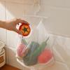 Wall Mounted Dirty Clothes Basket Foldable Mesh Laundry Bag For Bathroom Bedroom Household Storage Hanging Organizer Space Saving Hamper