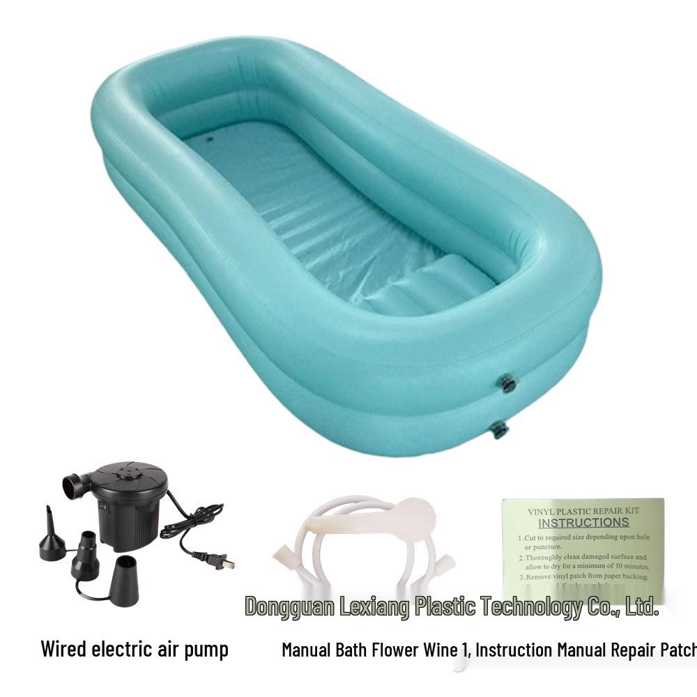 PVC Inflatable Reclining Bathtub for Patient Care