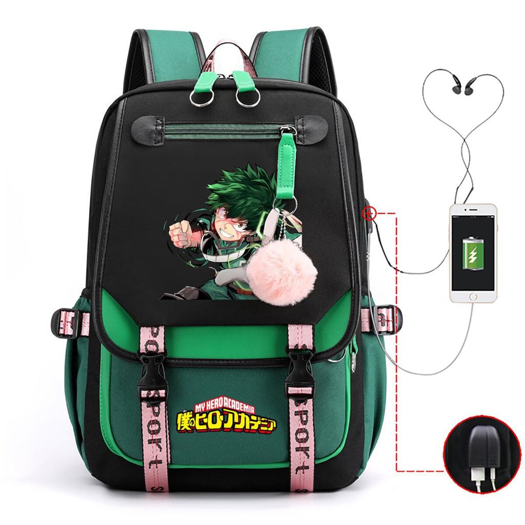 My Hero Academy Has the Same Peripheral Backpack, Animation Two-dimensional Printing, Primary and Secondary School Schoolbag.