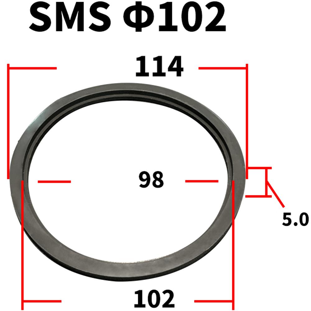 19 25 32 38 45 51 63 76 89 102 133 159mm Élelmiszeripari minőségű FKM tömítő tömítőgyűrű csík szaniter SMS csatlakozóhoz otthoni sörfőzéshez