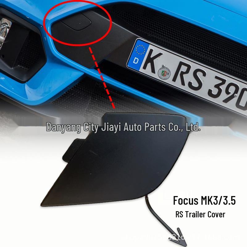 Kompatible Ford Focus MK3/MK3.5 RS Frontstoßstange Abschlepphaken Abdeckpanel KARYEES gray