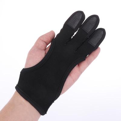 Professional Archery Three-finger Leather Gloves Non-slip Wear-resistant Comfortable Breathable Archery Protective Gear