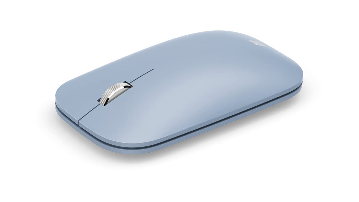 

Microsoft Modern Mobile Mouse lightweight BlueTrack Bluetooth Compatible with and Surface KTF-00034 Wireless, thin, (Pastel Blue) Windows, Mac,