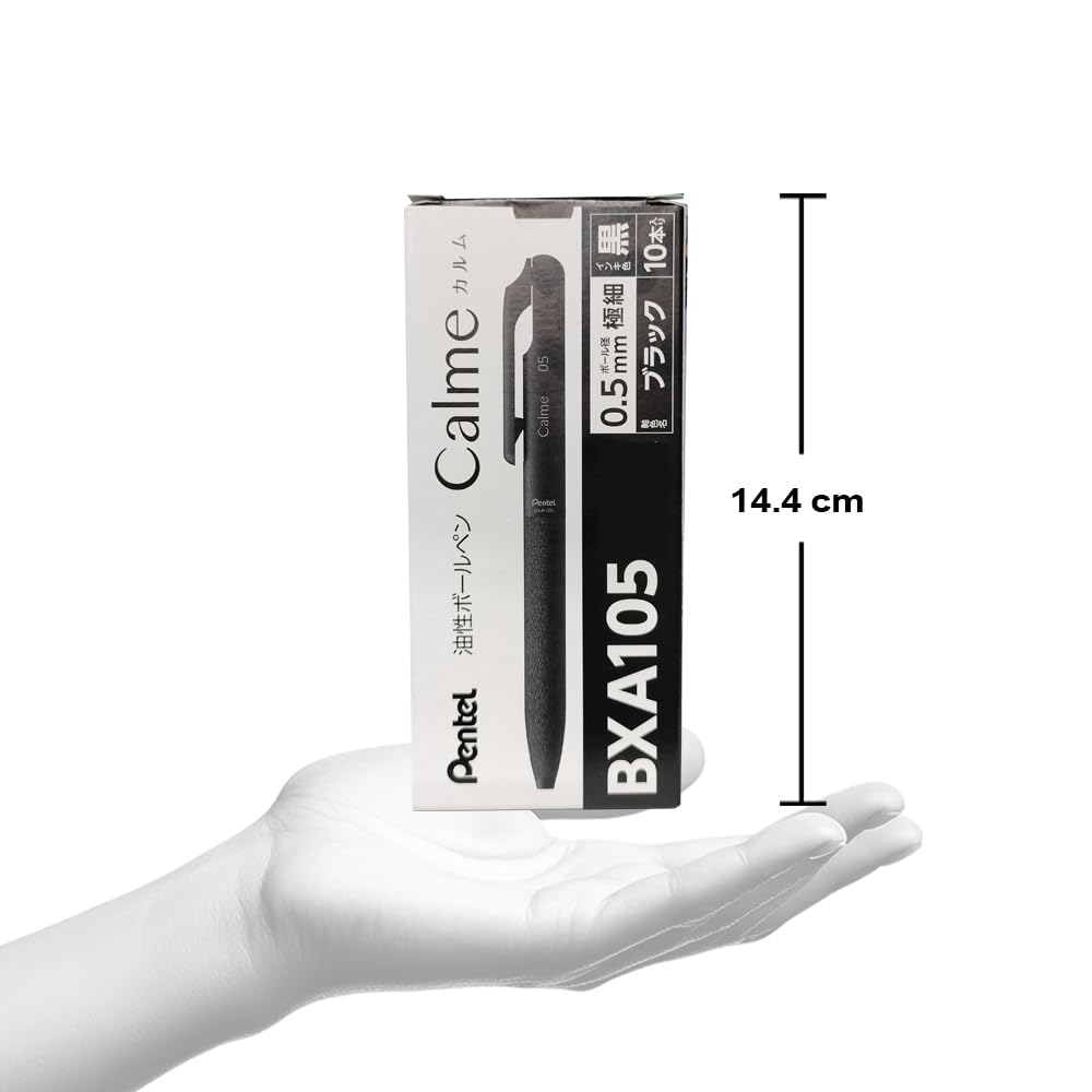 Pentel Calme Ballpoint 10 Oil-Based Pen, 0.5mm, Beige, Pens, BXA105H-A