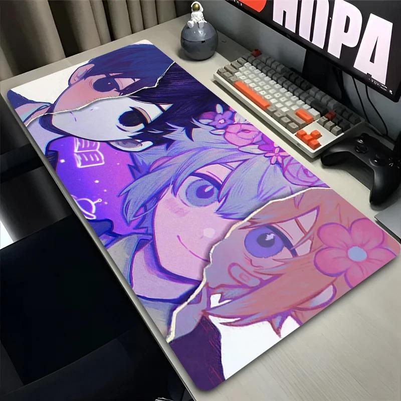 Deskmat Mouse Pad x XXL Mousepad Laptop Rubber Desk Decor Extended Mouse Pad Pc Keyboard Mat Omori Sunny Oversize Desk