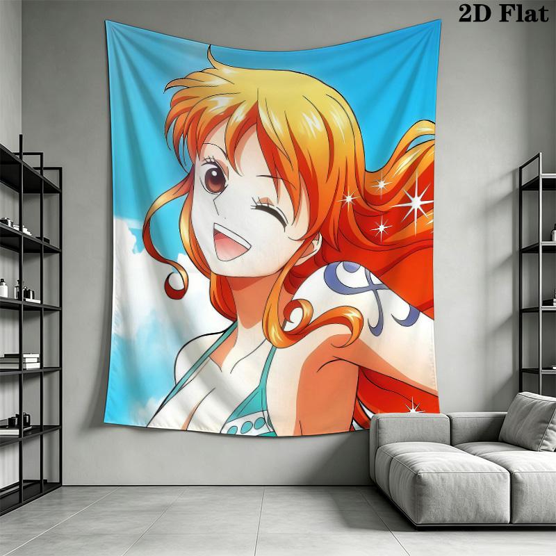 Nami Wall Tapestry Aesthetic Wall Hanging Printed Fabric Blanket Decorative Tapestries For Bedroom Living Room Home Decor