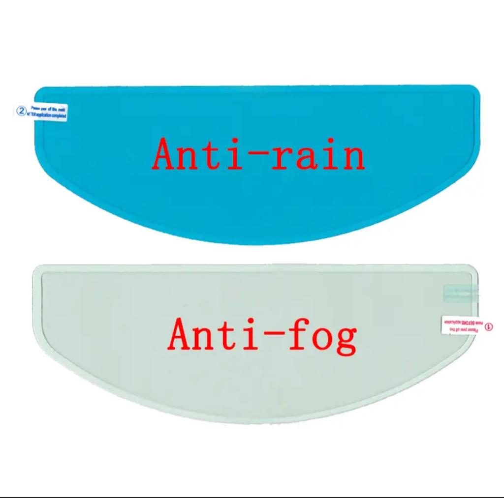 Motorcycle Helmet Mirror Rainproof Film Rainproof Anti Fog Sticker Universal High Definition Sticker Motorcycle Accessories