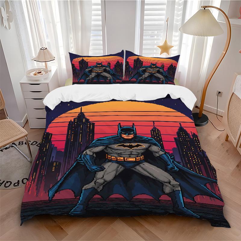 3pcs Batman Duvet Cover Set (1 Duvet Cover + 2 Pillowcases, No Core) - Comfortable, And Breathable Bedroom Decoration yy251104036