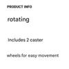 TPR Caster Wheels (Rotate Type, 2 Pcs)