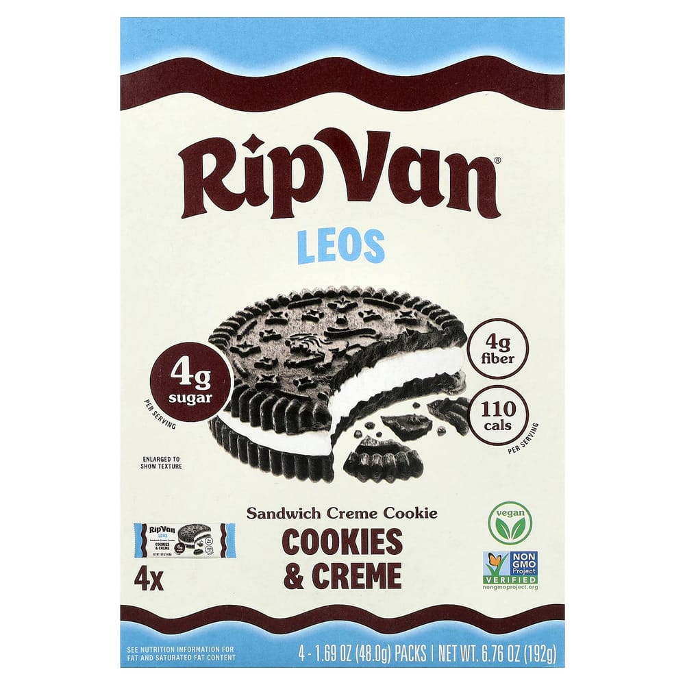 iHerb Leo s Cookies & Cream, 4-Pack, 48g (1.69oz) Each
