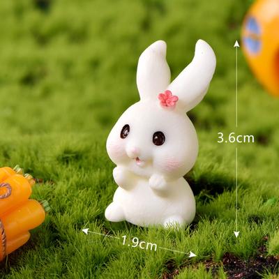 Miniature Garden Ornament Adorable Cartoon Animal Carrot House Garden Resin Accessories Craftwork
